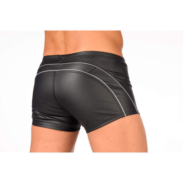 Benno von Stein - Short Cyliao - Rits - Reflecterende Strepen - PU-leer - Zwart - Afbeelding 3