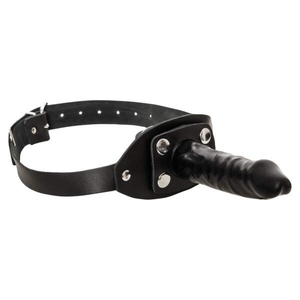 Zado - Gag - Duo Penis - Siliconen - Leren Strap - Afbeelding 5