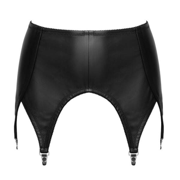 Zado - Fetish Line - Jarretelgordel - Echt Leer - Zwart - Afbeelding 5