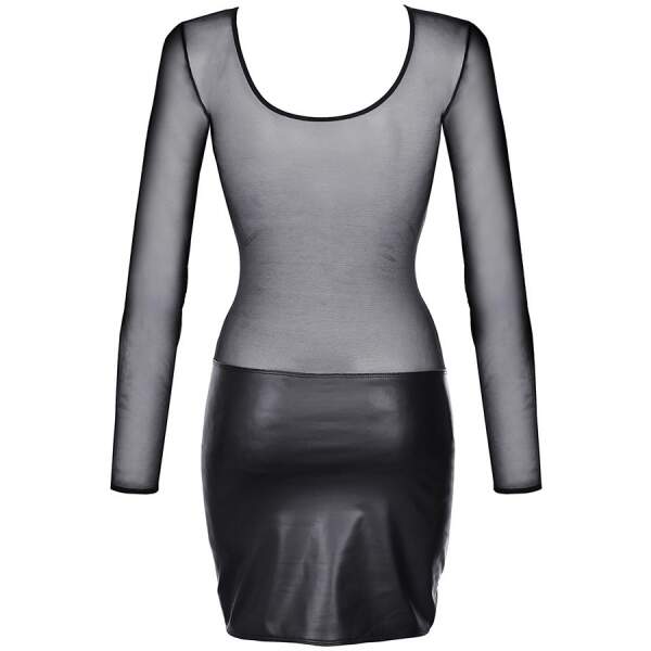 Axami - Jurk Ceres - Wetlook - Gaas - Zwart - Afbeelding 5