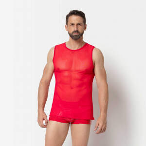 Patrice Catanzaro - Adrien Shirt - Mouwloos - Gaas - Rood