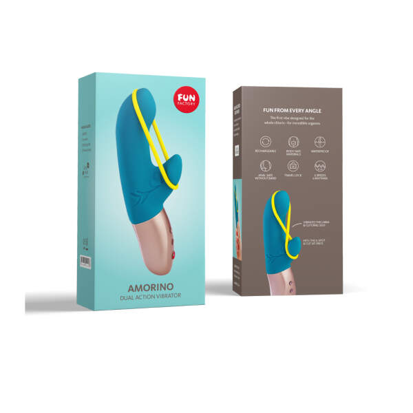 Fun Factory - Amorino Mini Vibrator - Stimulatieband - G-Spot Vibrator - Clitoris Vibrator - Prostaat Vibrator - Petrol - Afbeelding 3