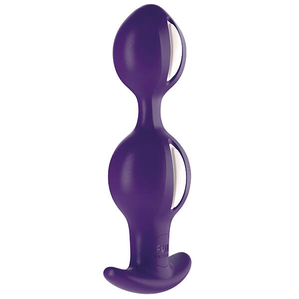 Fun Factory - B-Balls Duo - Anale Plug - Roterende Balletjes - Siliconen - Paars - Afbeelding 2