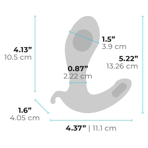 b-Vibe - Expand Plug - Buttplug - Opblaasbaar - Vibrerend - Siliconen - Zwart - Afbeelding 4