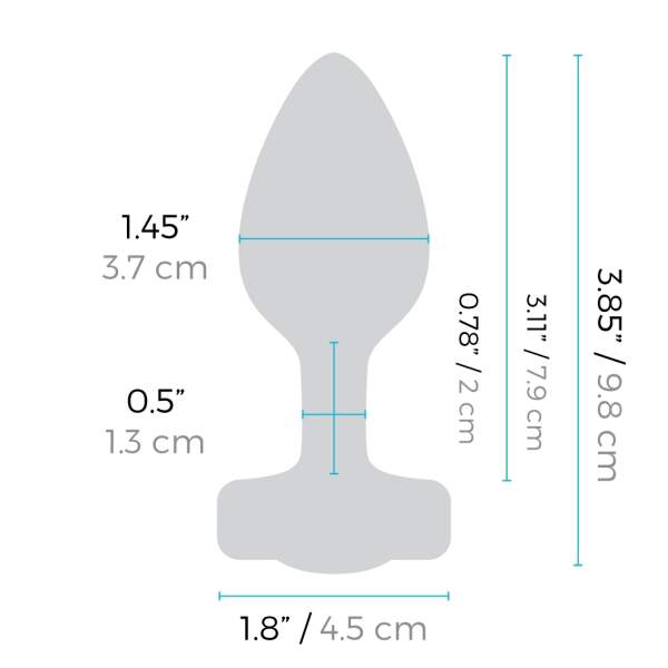 b-Vibe - Vibrating Butt Plug - Jewel - Siliconen - Petrol - S/M - Afbeelding 9