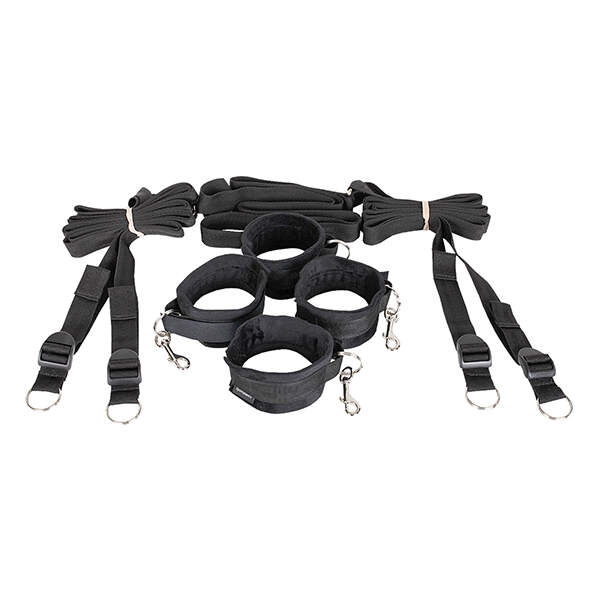 Sportsheets - Under The Bed Restraints - Complete Bondage Set - Zwart - Afbeelding 2