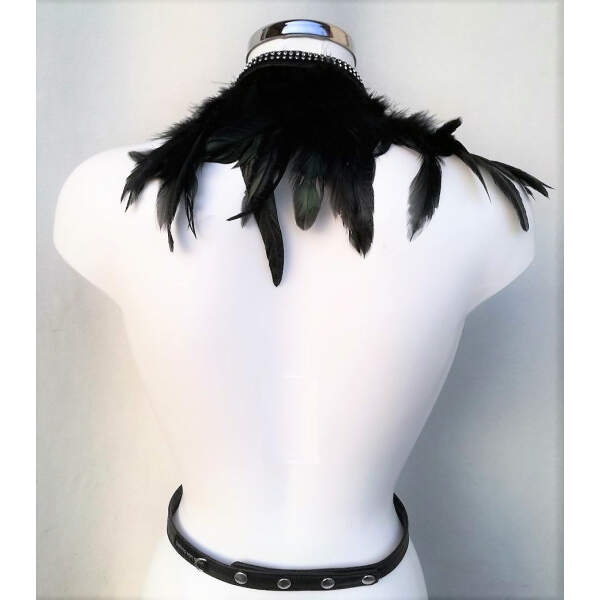 Collar Lopia 10 Zwart met Strass- Benno von Stein - Afbeelding 4
