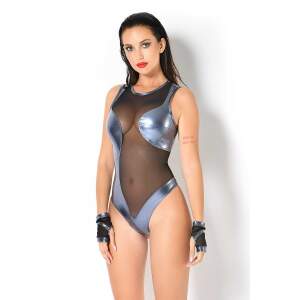 Patrice Catanzaro - Bercy - Stringbody - Blauw Lak - Gaas - Zwart