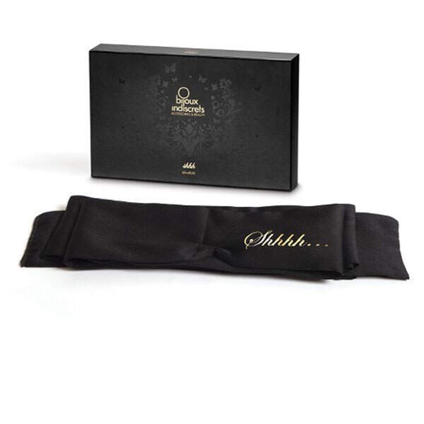 Bijoux Indiscrets - Shhh Blindfold - Blinddoek - Zwart - Afbeelding 2