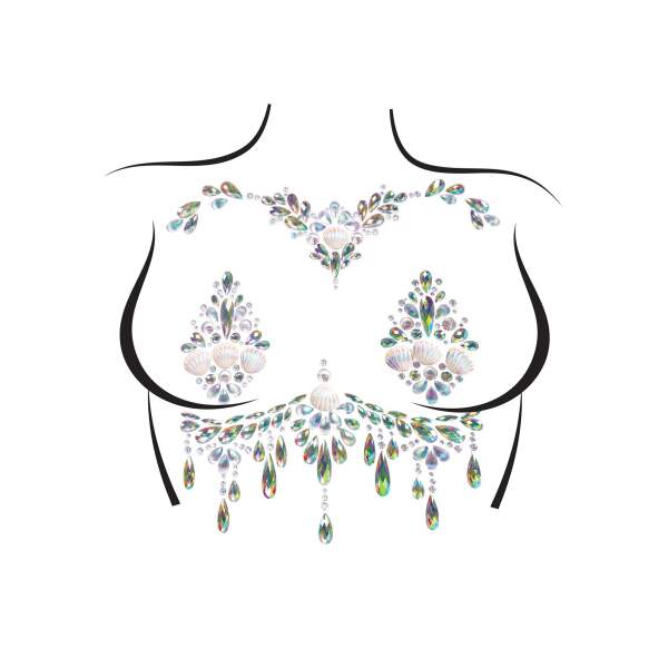 Leg Avenue - Body Jewel Siren - Strass - Plak Juweel - Reusable - Afbeelding 2