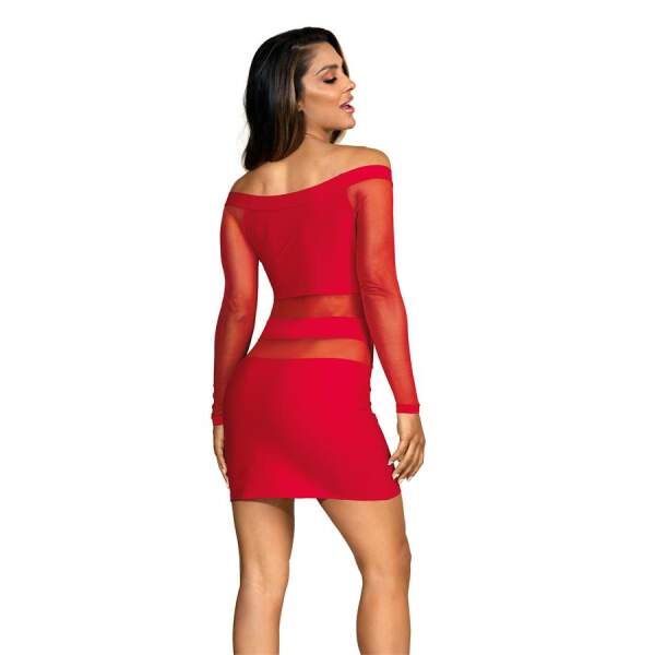 Axami - Jurk Artemis - Wetlook - Gaas - Rood - Afbeelding 3