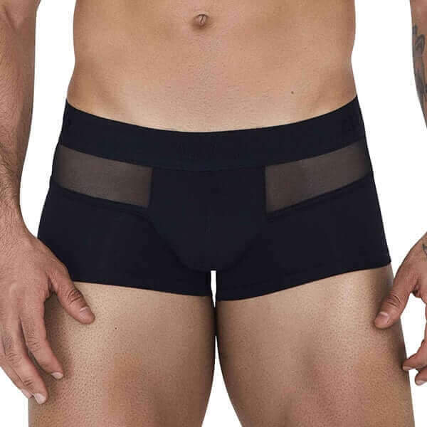Clever Moda - Caspian Boxer - Gaas Inzet - Microvezel - Gaas - Zwart