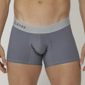 Clever Moda - Core Boxershort - Zacht Microvezel - Brede Band - Grijs