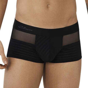 Clever Moda - Eden Latin Boxer - Zacht Microvezel - Transparant - Gaas - Zwart