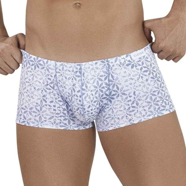 Clever Moda - Glorious Latin Boxer - Zacht Microvezel - Print - Wit