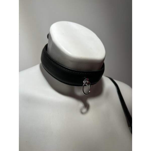 Collar - Leer - Zwart - Afbeelding 2