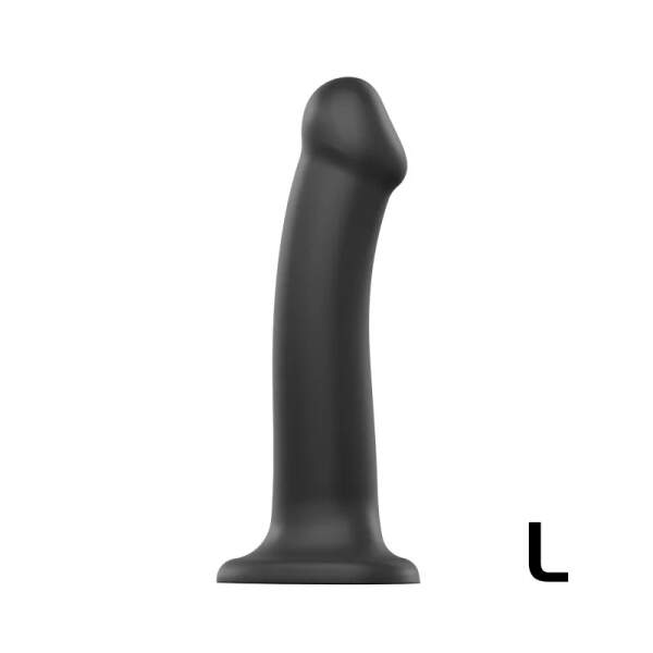 Strap-On-Me - Bendable Dildo - Siliconen - Zwart - Afbeelding 3