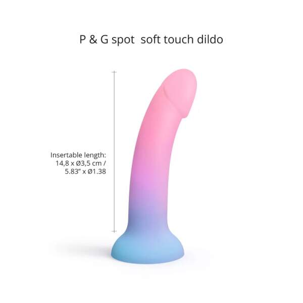 Love to Love - Dildo Utopia - Flexibel - Siliconen - Fluoriserend - Roze - Afbeelding 4