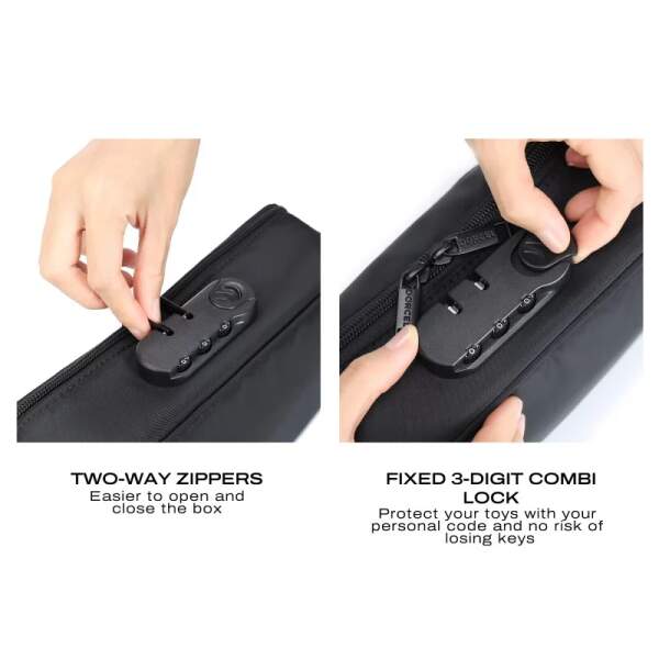 Dorcel - Discreet Box - Toy Opberg Box - Met Slot - Zwart - Afbeelding 4