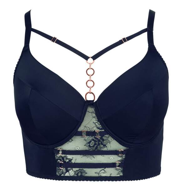 Cottelli Collection - Sexy Beugel BH - Plussize - Kant - Zwart - Afbeelding 3