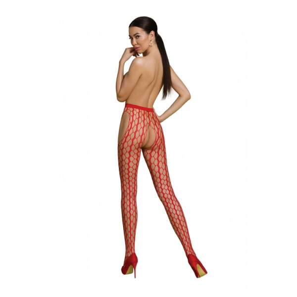 Passion - Eco S007 - Jarretel Panty - Rood - Afbeelding 2