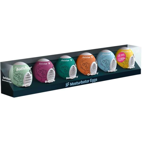 Satisfyer - Masturbator Eggs - Set van 6 - Afbeelding 2