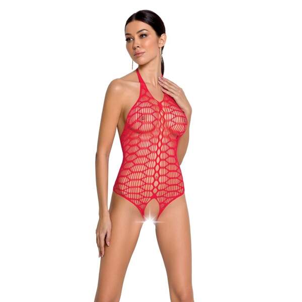 Passion - Body BS087 - Visnet - Open Kruis - Rood