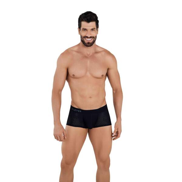 Clever Moda - Zurich Latin Boxershort - Mesh - Brede Band - Zwart - Afbeelding 3