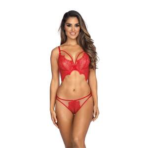 Axami - BH - Eyelash Kant - Rood