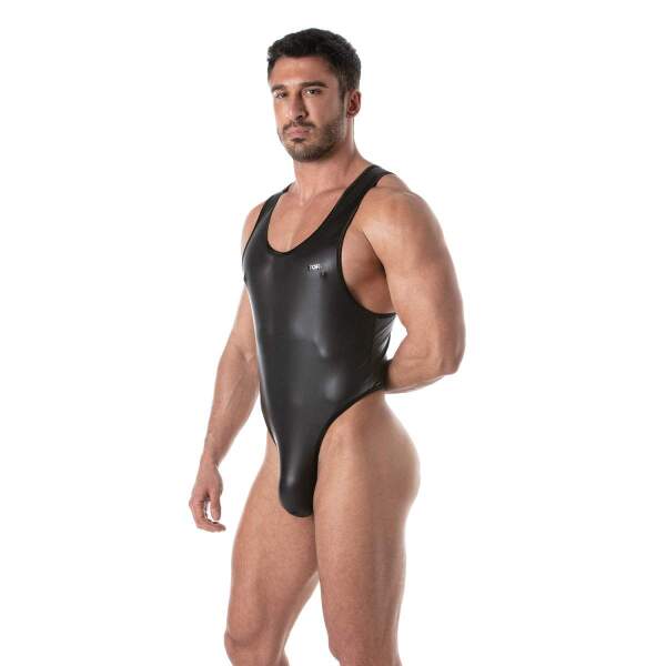 TOF PARIS - Fetish Body - Stringbody - Wetlook - Zwart - Afbeelding 4