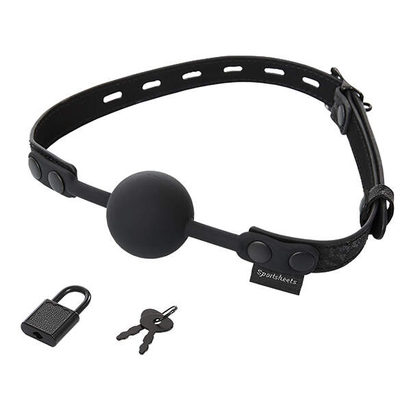 Ball Gag met Slotje - Sportsheets