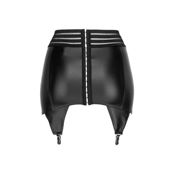 Noir Handmade Wetlook Jarretelles Gordel - Afbeelding 5