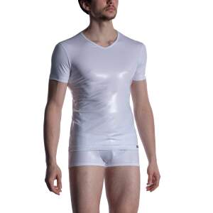 Manstore M2004 V-Neck Tee White