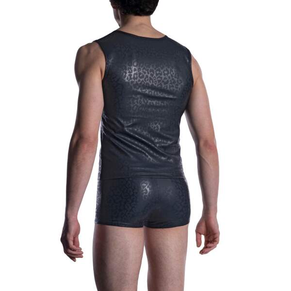 Manstore M2002 Zipped Vest PU-Leer - Afbeelding 2