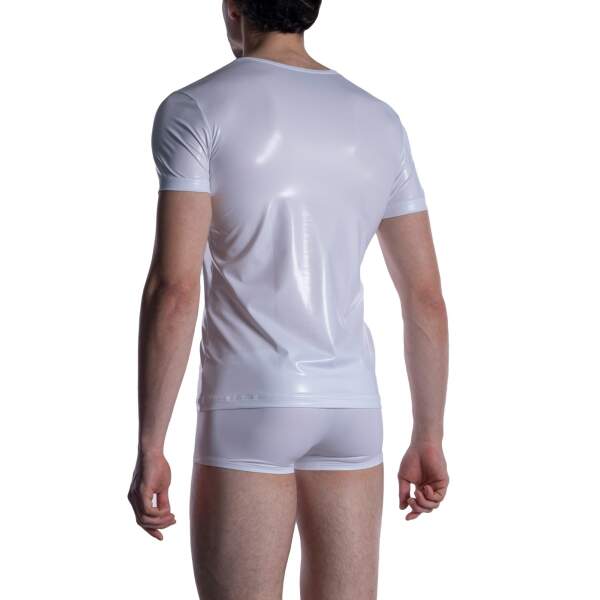 Manstore M2004 V-Neck Tee White - Afbeelding 2