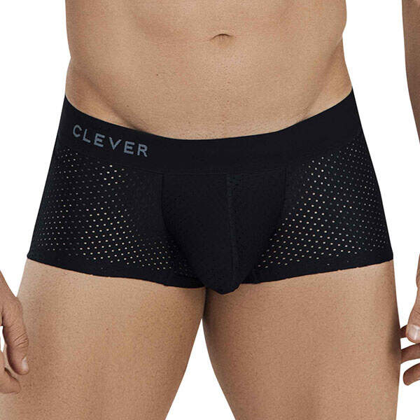Clever Moda - Zurich Latin Boxershort - Mesh - Brede Band - Zwart