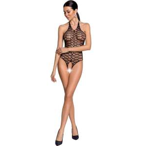 Passion - Body BS087 - Visnet - Open Kruis - Zwart