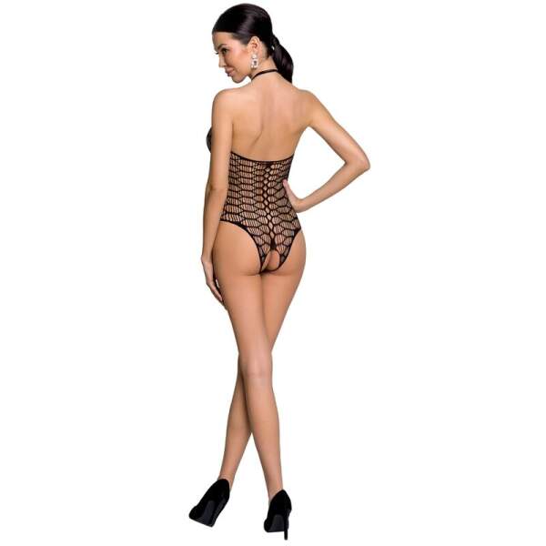 Passion - Body BS087 - Visnet - Open Kruis - Zwart - Afbeelding 2