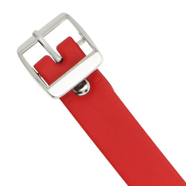 Coquette - Choker - Ring - Kunstleer - Rood - Afbeelding 4