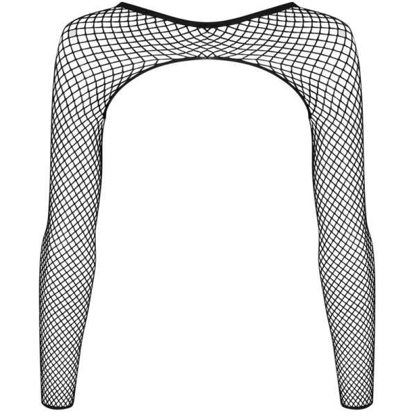 Obsessive - A761 Top - Visnet - Zwart - Afbeelding 3