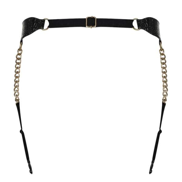 Obsessive - Garter Belt A767 - Jarretel - Croco Lak - Goud - Afbeelding 4