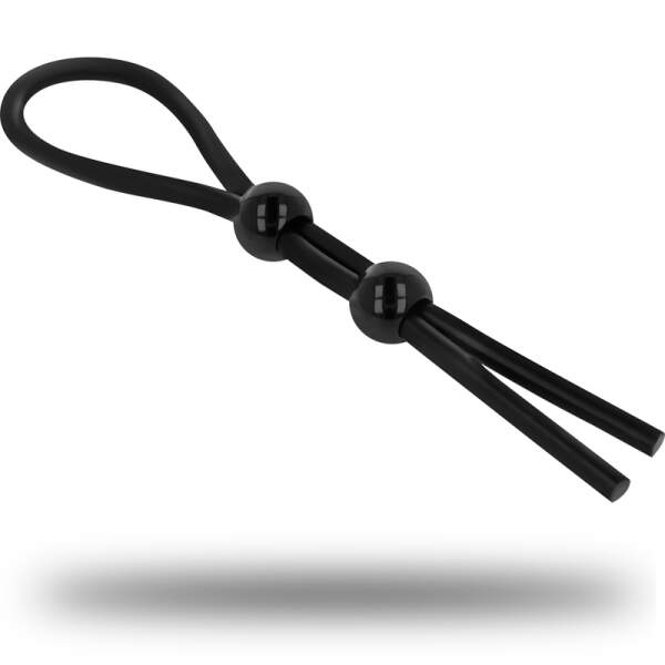 Ohmama - Verstelbare Cock and Testicles Ring - Zwart - Afbeelding 2