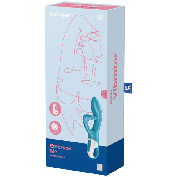 Satisfyer - Embrace Me - Rabbit Vibrator - Dubbele stimulatie - Turquoise - Afbeelding 3