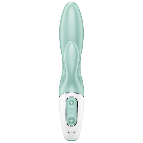 Satisfyer - Air Pump Bunny 5+ - Rabbit Vibrator - Opblaasbaar - Vibraties - met App - Groen - Afbeelding 3