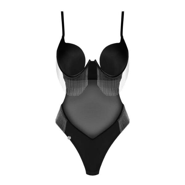 Obsessive - Milladis - Body - Kettinkjes - Gaas - Zwart - Afbeelding 3