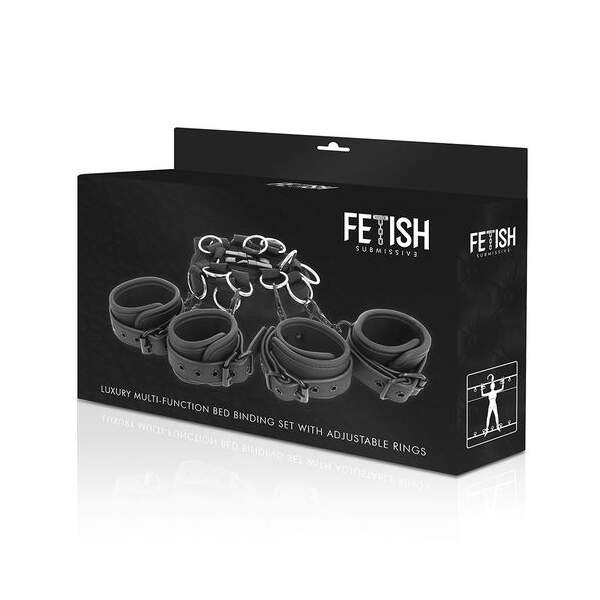 Bed Binding Set Verstelbaar - Fetish Submissive - Afbeelding 4