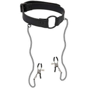 Ring Gag met Tepelklemmen - Fetish Submissive