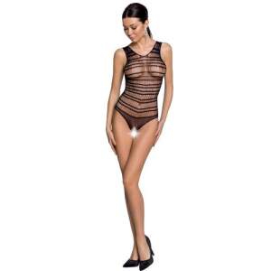 Passion - Body BS086 - Visnet - Open Kruis - Zwart