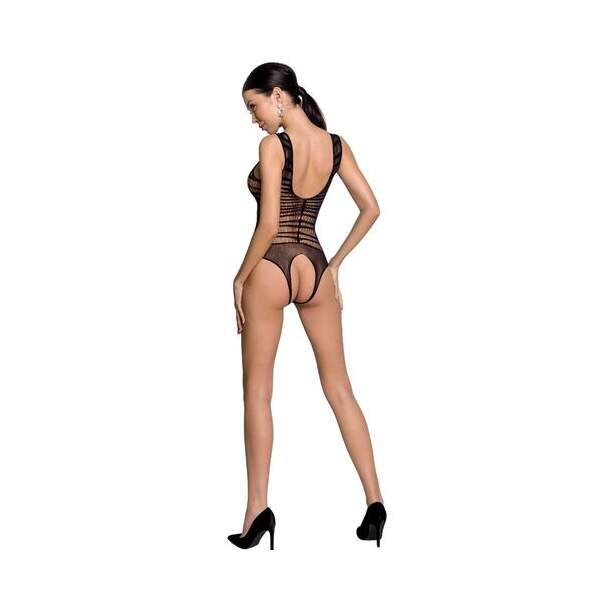 Passion - Body BS086 - Visnet - Open Kruis - Zwart - Afbeelding 2