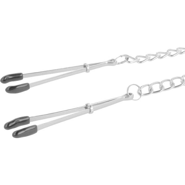 Darkness - Tepelklemmen - met Ketting - Afbeelding 2